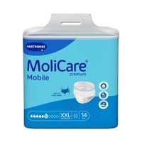 MoliCare Premium Mobile Inkontinenzhosen,  6 Tropfen 1660170,  1 Beutel = 14 Stück,  Größe: XXL,  Bauch/ Hüftumfang 150 - 203 cm