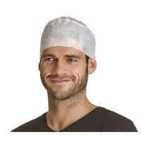 Mütze aus Viskose,  SBPP-Polypropylen,  weiß SCHIFF,  1 Karton = 800 Stück,  Einheitsgröße