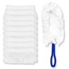 Multi Duster Staubwedel Set,  11-teilig 1 Set = 10 Duster Microfaser-Aufsätze + 1 Klapphalter