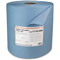 Multitex-Rolle Premium Extra z 80 Wischtücher 1114280B,  1 Rolle = 475 Abrisse zu je 34 x 32 cm,  blau