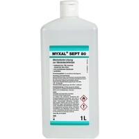 MYXAL SEPT 80 Händedesinfektion 13661007,  1 Karton = 12 x 1000 ml Hartflaschen