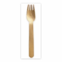 NATURESTAR Besteckset Holzgabel,  wachsbeschichtet,  2-teilig 388621,  1 Karton = 500 Sets
