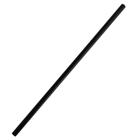 NATURESTAR Classic Papier-Trinkhalme einfarbig,  19, 7 cm 421000,  1 Packung = 100 Stück,  schwarz