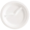NATURESTAR Double Bio Teller,  rund 41021,  1 Packung = 50 Stück,  Ø 22, 4 cm,  weiß