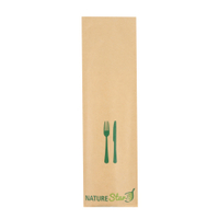 NATURESTAR Holzbesteck-Set Triple,  wachsbeschichtet,  3-teilig 388624,  1 Karton = 500 Sets