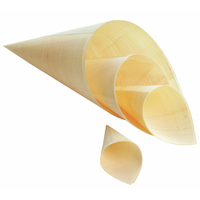 NATURESTAR Holzspitztüte 388324,  1 Packung = 50 = Stück,  Ø 8 cm