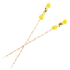 NATURESTAR Kordel Fingerfood Spieße,  12 cm 38923,  1 Packung = 100 Stück,  gelb