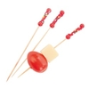 NATURESTAR Kordel Fingerfood Spieße,  12 cm 38924,  1 Packung = 100 Stück,  rot