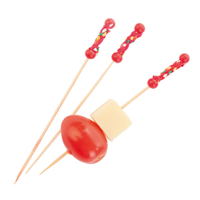 NATURESTAR Kordel Fingerfood Spieße,  12 cm 38924,  1 Packung = 100 Stück,  rot
