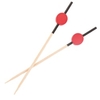 NATURESTAR Kreis Fingerfood Spieße,  9 cm 38925,  1 Packung = 100 Stück,  rot-schwarz