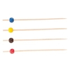 NATURESTAR Kugel Fingerfood Spieße,  15 cm 38927,  1 Packung = 100 Stück,  farbig sortiert