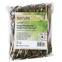 NATURESTAR Loop Fingerfood Spieße 38958,  1 Beutel = 250 Stück,  15 cm,  schwarz