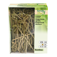 NATURESTAR Loop Fingerfood Spieße 389661,  1 Box = 250 Stück,  9 cm,  natur