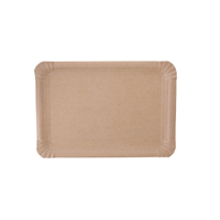 NATURESTAR Pappteller,  rechteckig 415135,  1 Packung = 250 Stück,  17 x 23 cm