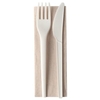 NATURESTAR Recycle Bio Besteckset,  2-lagig 424000,  1 Packung = 50 Stück,  16, 5 cm,  weiß