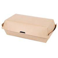 NATURESTAR Sandwich Box CLUB,  aus Kraftpapier 416421,  1 Packung = 50 Stück,  20, 7 x 10, 7 x 7, 9 cm