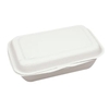 NATURESTAR Single Bio Take-Away-Box 41217,  1 Packung = 50 Stück,  12, 5 x 4, 9 x 17 cm,  weiß