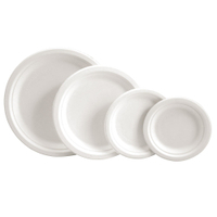 NATURESTAR Single Bio Teller,  rund,  weiß 41015,  1 Packung = 50 Stück,  Ø 15 cm