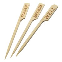 NATURESTAR Steakmarker,  9 cm 38983,  1 Packung = 250 Stück,  Rare,  natur