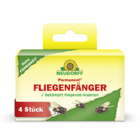 Neudorff Permanent FliegenFänger,  insektizidfreie Klebefalle 395,  1 Packung = 4 Stück