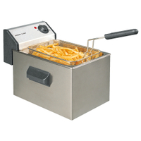 Neumärker Elektro Fritteuse Edelstahl 00-00146,  1 x 5 Liter ohne Fettablauf