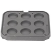 Neumärker Manufaktur Backplatte für Tartlet Basisgerät 31-40602,  T9: 9 Mulden à oben Ø 90 mm,  unten Ø 75 mm,  Höhe 20 mm