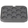Neumärker Manufaktur Backplatte für Tartlet Basisgerät 31-40603,  T13: 13 Mulden à oben Ø 76 mm,  unten Ø 65 mm,  Höhe 20 mm