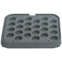 Neumärker Manufaktur Backplatte für Tartlet Basisgerät 31-40608,  T24: 24 Mulden à oben Ø 58 mm,  unten Ø 35 mm,  Höhe 20 mm