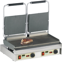 Neumärker Manufaktur Kontaktgrill Kamtschatka Grill 11-80421DT,  oben geriffelt + unten glatt