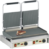 Neumärker Manufaktur Kontaktgrill Kamtschatka Grill 11-80422DT,  oben + unten geriffelt