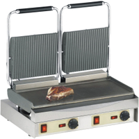 Neumärker Manufaktur Kontaktgrill Kamtschatka Grill eco 11-80421E,  oben geriffelt + unten glatt