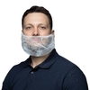 NITRAS Bartmaske,  weiß 4350,  1 Karton = 10 x 100 Stück = 1000 Stück