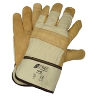 NITRAS Bioworker Rindvolllederhandschuhe 1403BV-10,  1 Karton = 120 Paar,  Größe 10