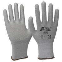 Nitras ESD-Handschuhe,  Nylon-Carbon-Strick-Handschuh 6230UC-7,  1 Paar,  Größe M (7)