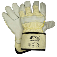 NITRAS HADES Rindvolllederhandschuhe 1403KSP-9,  1 Karton = 60 Paar,  Größe 9