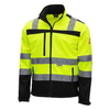 NITRAS Hawkeye Warnschutz-Softshelljacke,  neongelb/schwarz 7171-XXXXXL,  Größe XXXXXL