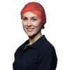 NITRAS Klipphaube,  52 cm 4013,  1 Karton = 10 Beutel à 100 Stück,  Farbe: rot