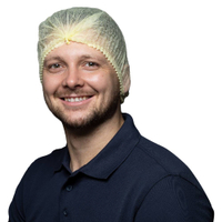 NITRAS Klipphaube,  52 cm 4014,  1 Karton = 10 Beutel à 100 Stück,  Farbe: gelb