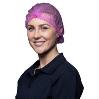 NITRAS Klipphaube,  52 cm 4018,  1 Karton = 10 Beutel à 100 Stück,  Farbe: pink