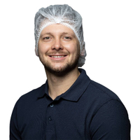 NITRAS Klipphaube,  55 cm 4015,  1 Karton = 10 x 100 Stück = 1000 Stück,  Farbe: weiß