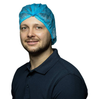 NITRAS Klipphaube,  55 cm 4017,  1 Karton = 10 x 100 Stück = 1000 Stück,  Farbe: blau