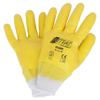 NITRAS Nitril Handschuhe,  Schutzhandschuhe,  Baumwoll-Trikot 03400V-8,  1 Packung = 12 Paar,  Größe 8