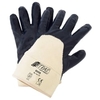 NITRAS Nitrilhandschuhe,  mit Segeltuchstulpe 03430-9,  1 Packung = 12 Paar,  Größe 9