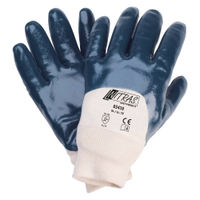 NITRAS Nitrilhandschuhe,  teilbeschichtet 03410-9,  1 Packung = 12 Paar,  Größe 9