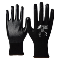 NITRAS Nylon-Nitrilhandschuhe 3500-7,  1 Packung = 12 Paar,  Größe 7