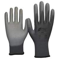 NITRAS Nylon-PU-Handschuhe,  grau 6205-10,  1 Karton = 240 Paar,  Größe XXL (10)