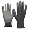 NITRAS Nylon-PU-Handschuhe,  grau 6205-6,  1 Packung = 12 Paar,  Größe S (6)