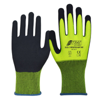 NITRAS NYLOTEX SOFT HV Schutzhandschuhe,  neongelb 3525-10,  1 Karton = 144 Paar,  Größe 10