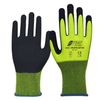 NITRAS NYLOTEX SOFT HV Schutzhandschuhe,  neongelb 3525-9,  1 Karton = 144 Paar,  Größe 9