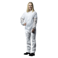 NITRAS PP-Overall mit Kragen,  weiß 4515-XL,  1 Karton = 50 Stück,  Größe: XL